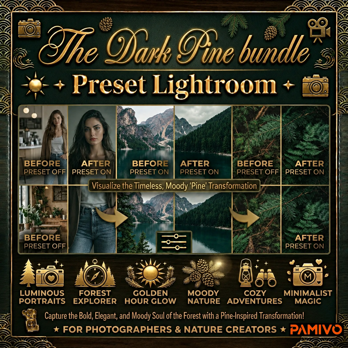 Dark Pine Presets Bundle Lightroom