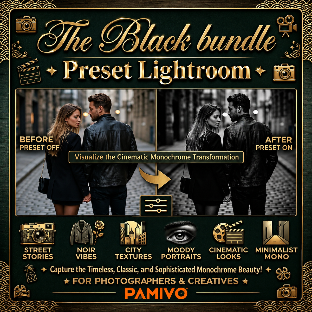 Black Presets Bundle Lightroom