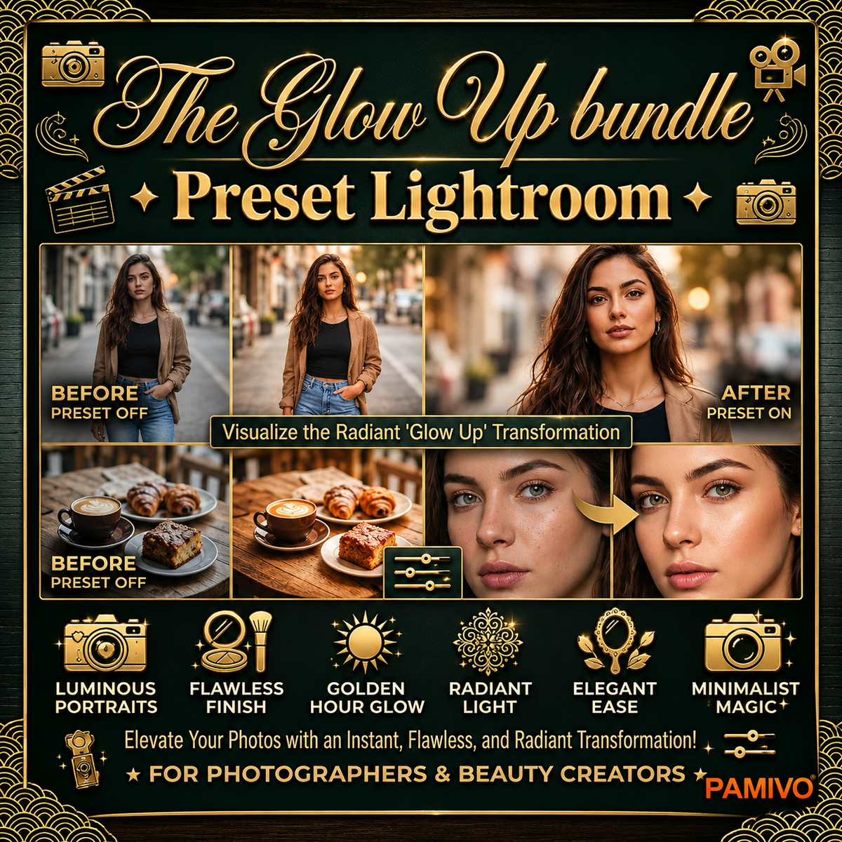 Glow Up Presets Bundle Lightroom